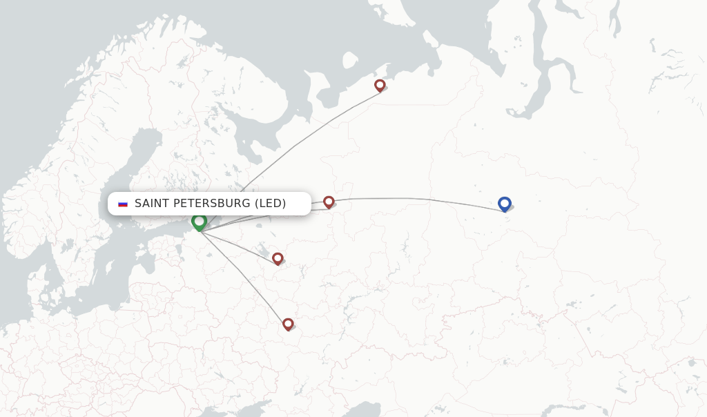 RusLine (Duplicate) flights from Saint Petersburg, LED