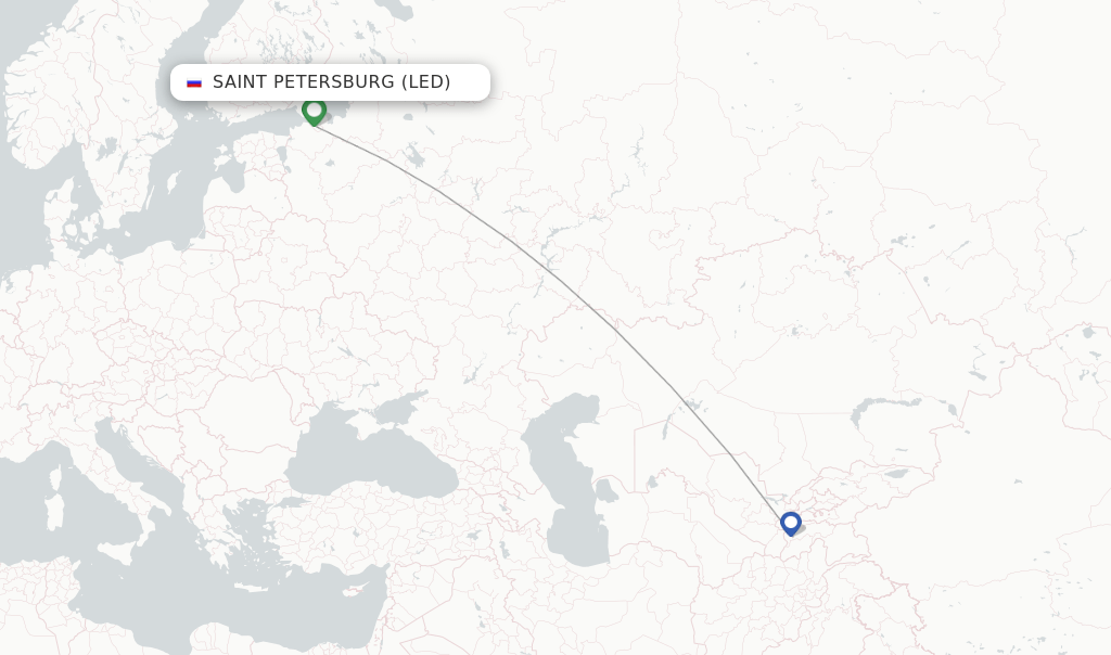 Air Southwest flights from Saint Petersburg, LED