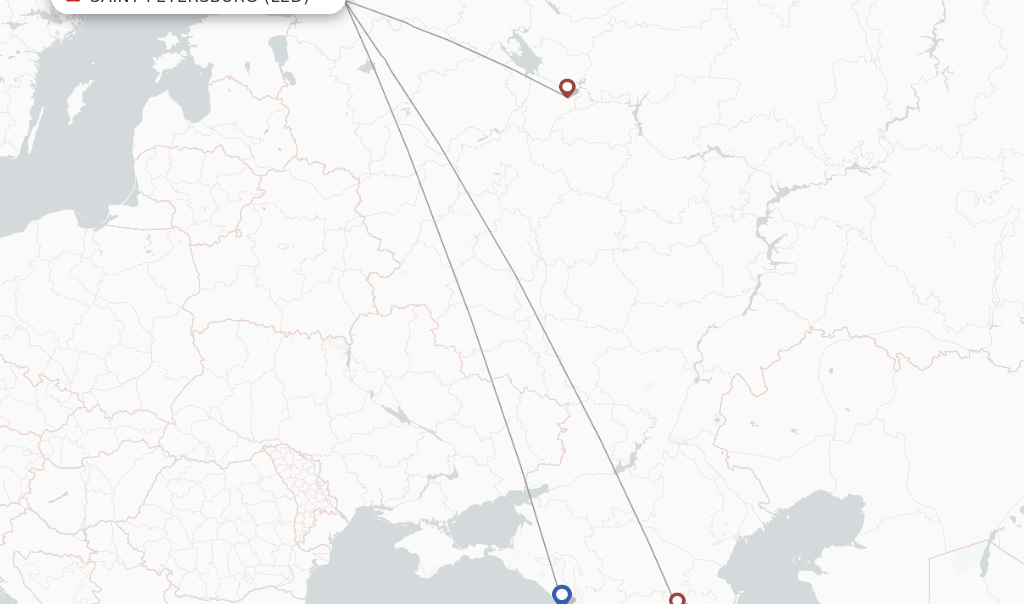 Red Wings flights from Saint Petersburg, LED