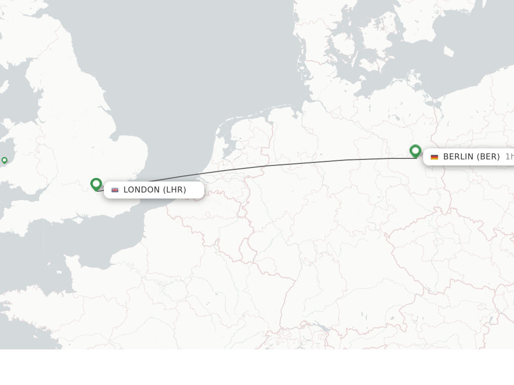 Direct (nonstop) flights from London to Berlin schedules