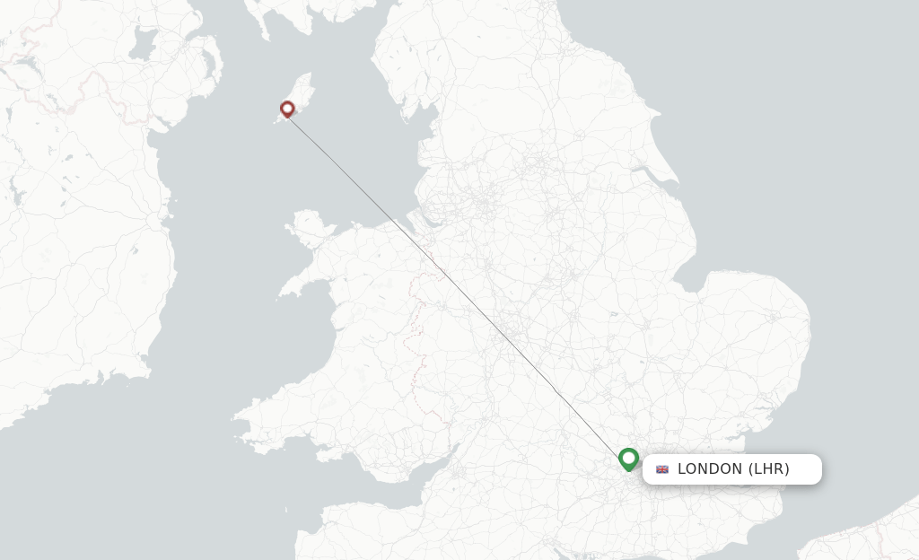 Loganair flights from London, LHR