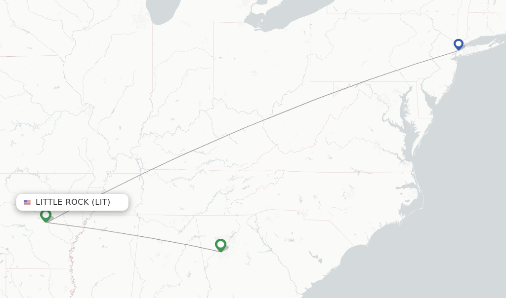 Delta flights from Little Rock, LIT