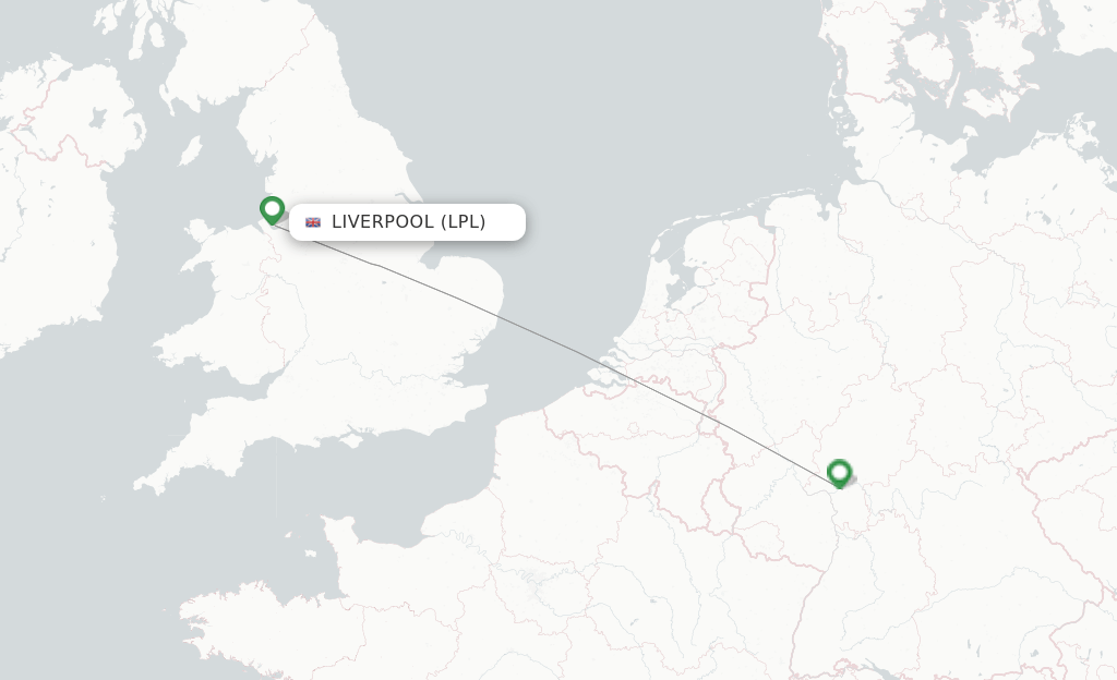 Lufthansa flights from Liverpool, LPL