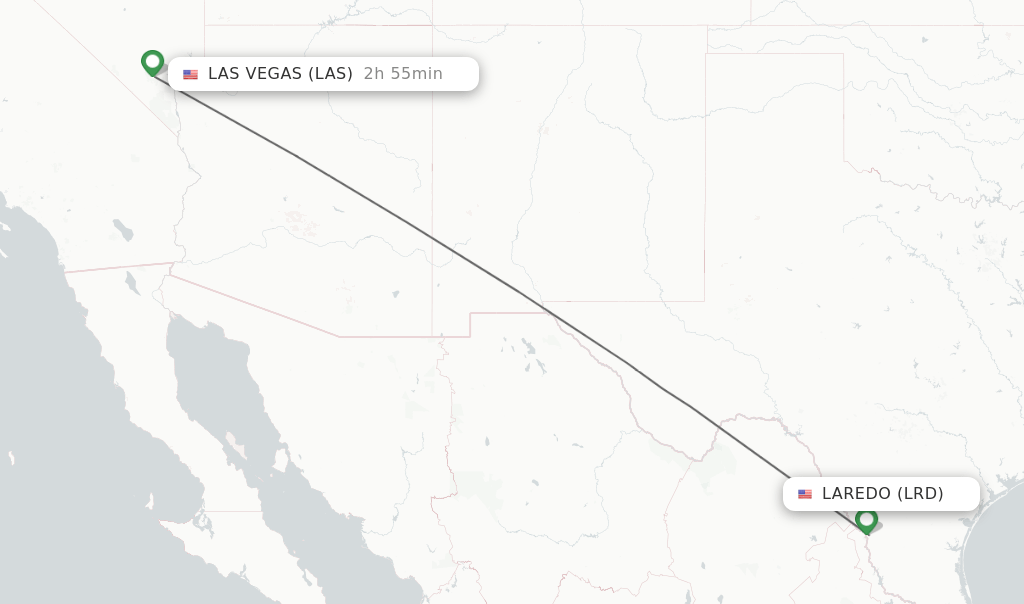 Direct (nonstop) flights from Laredo to Las Vegas schedules