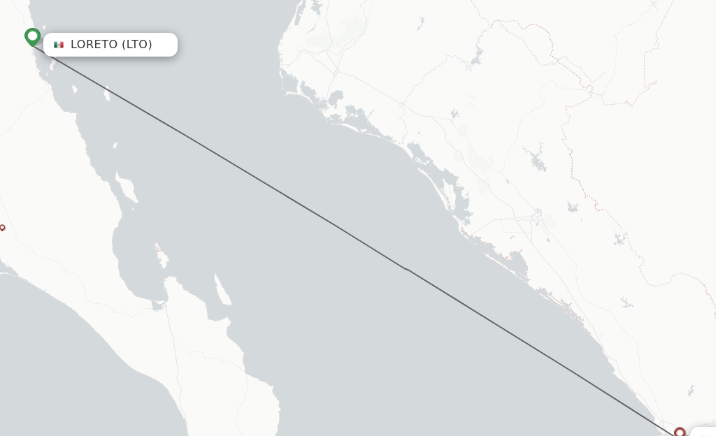 Direct (nonstop) flights from Loreto to Mazatlan schedules