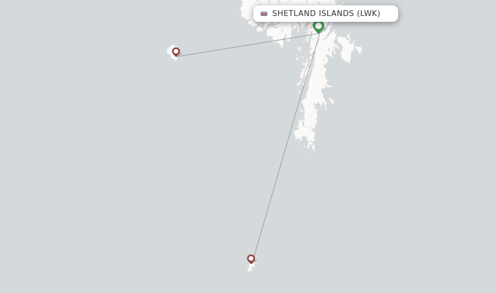 Directflight flights from Shetland Islands, LWK