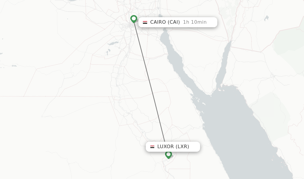 Direct (nonstop) flights from Luxor to Cairo schedules