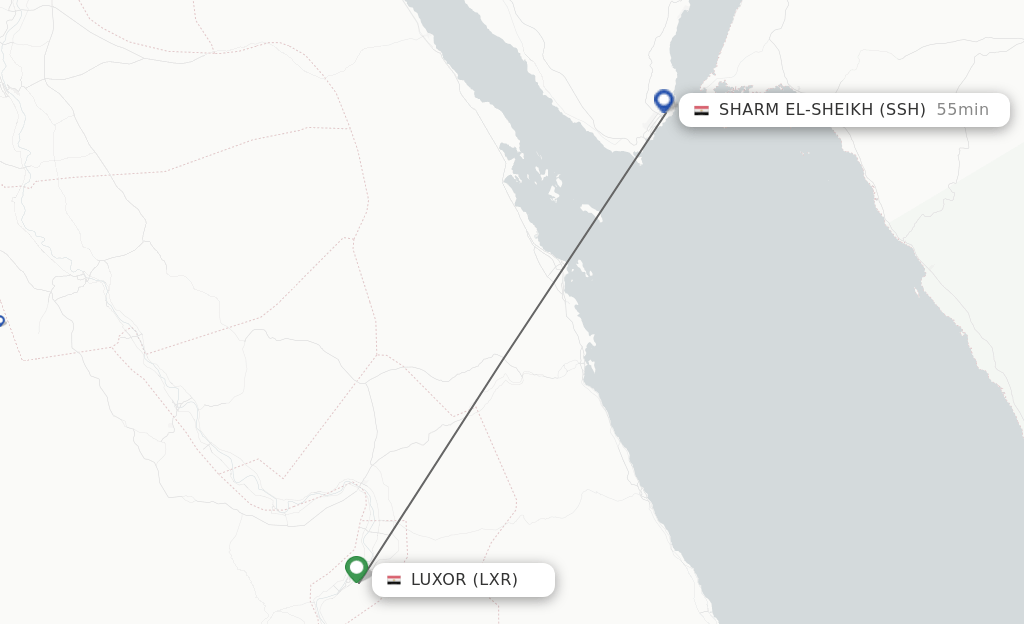 Direct (nonstop) flights from Luxor to Sharm el Sheikh schedules