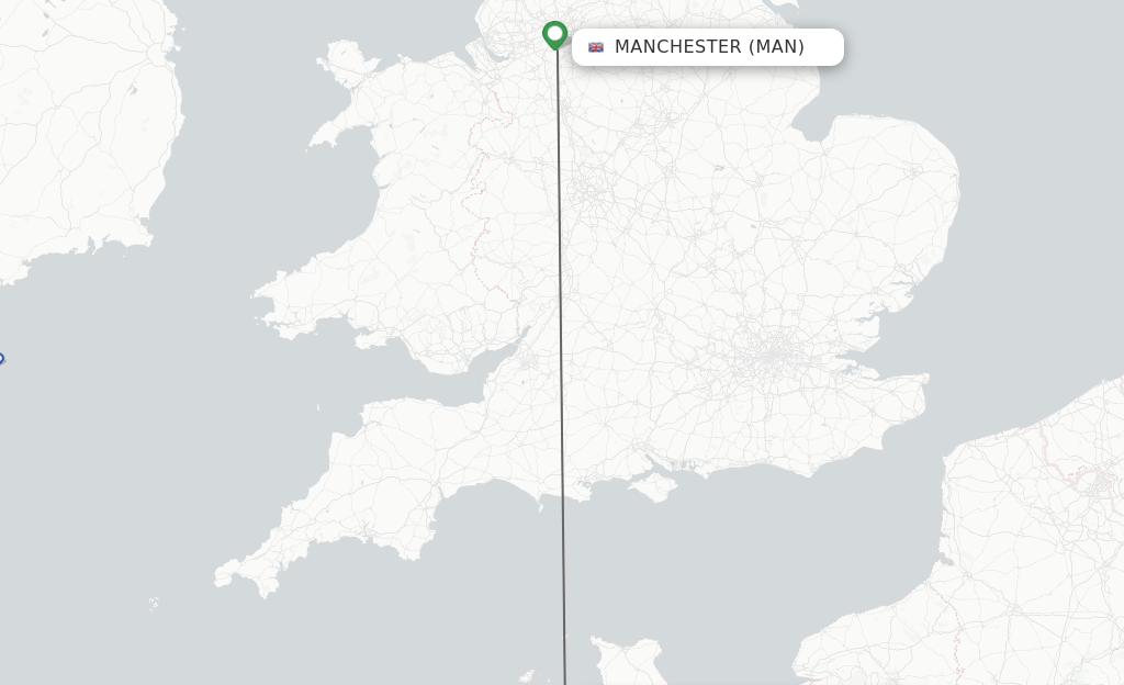 Direct (nonstop) flights from Manchester to Jersey schedules