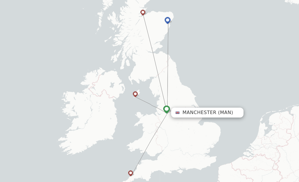 Loganair flights from Manchester, MAN