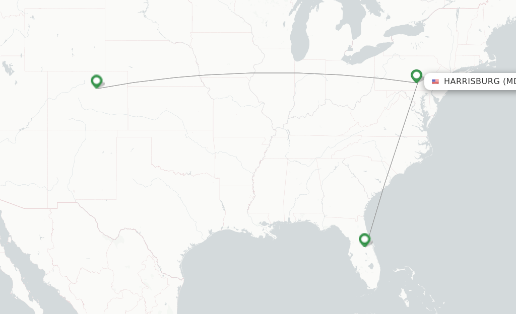 Frontier Airlines flights from Middletown, MDT