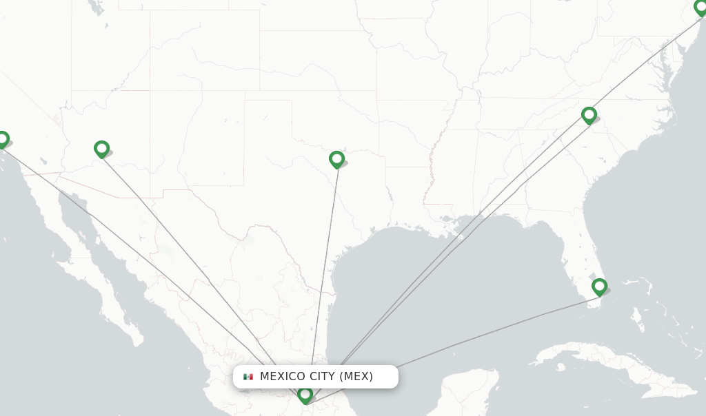 American Airlines flights from Mexico City, MEX