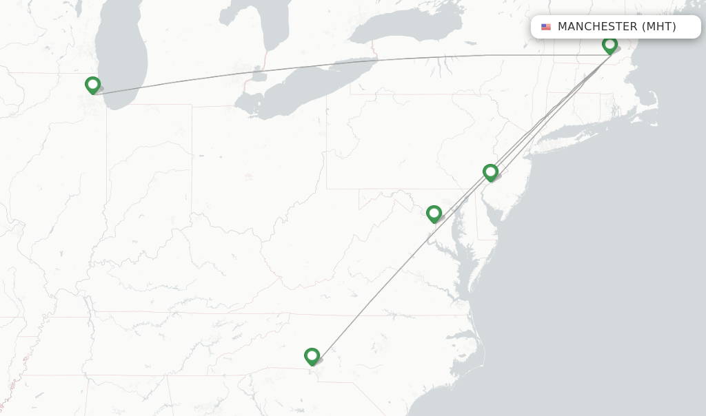 American Airlines flights from Manchester, MHT