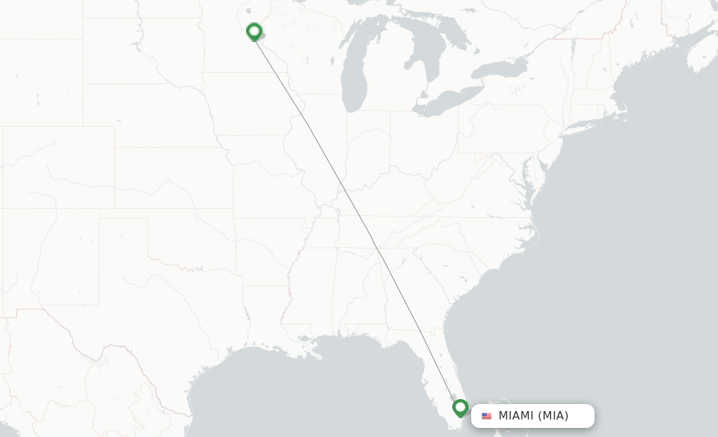 Sun Country Airlines flights from Miami, MIA