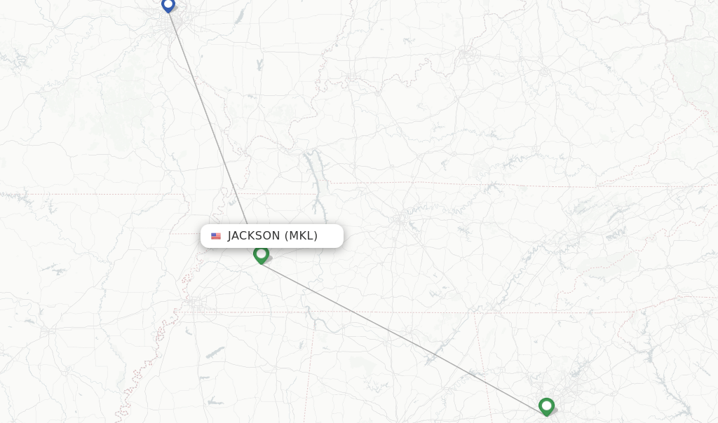 Southern Airways Express flights from Jackson, MKL