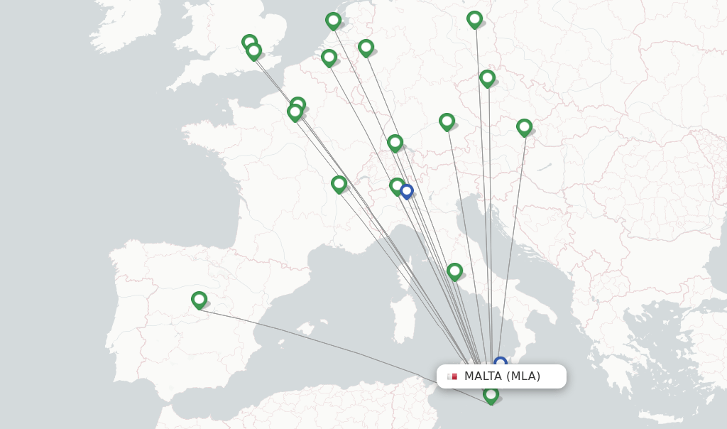 Air Malta flights from Malta, MLA