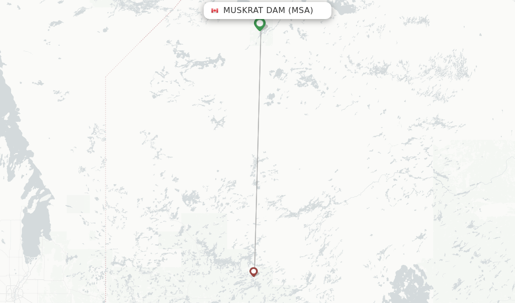 Air Antwerp flights from Muskrat Dam, MSA