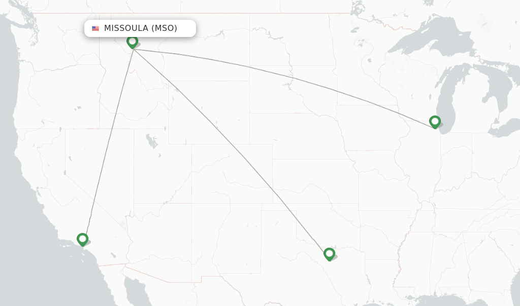 American Airlines flights from Missoula, MSO