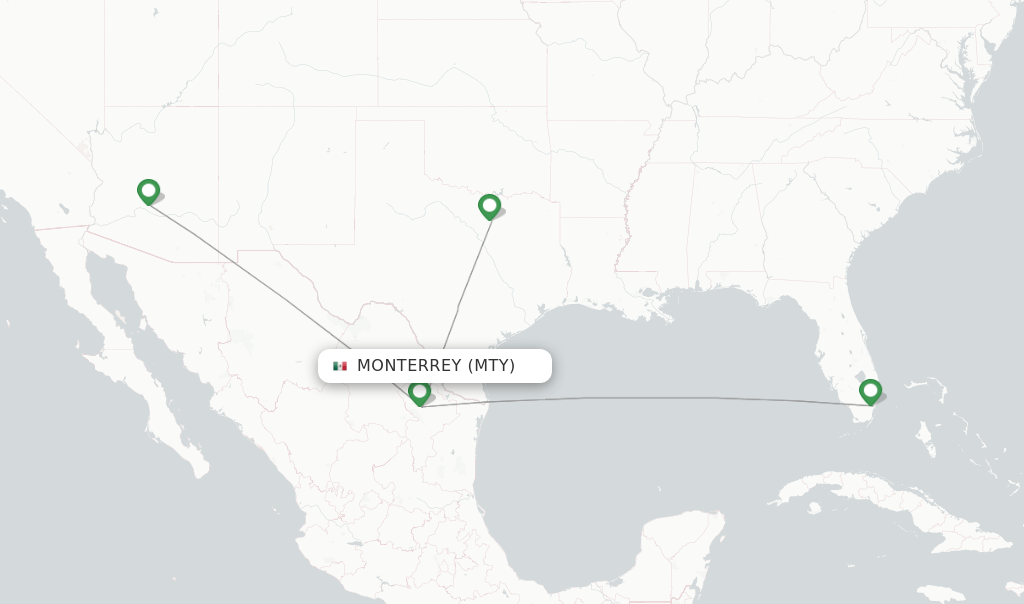 American Airlines flights from Monterrey, MTY