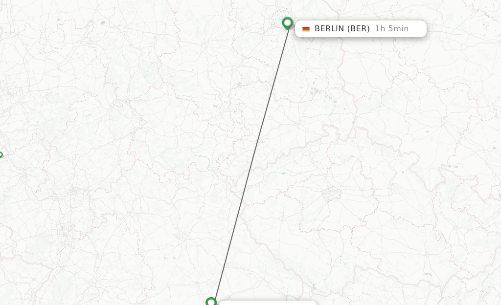 Direct (nonstop) flights from Munich to Berlin schedules