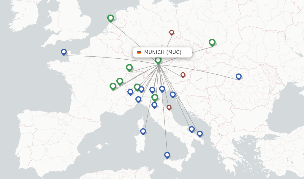 Air Dolomiti flights from Munich, MUC