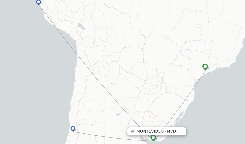 LATAM Airlines flights from Montevideo, MVD