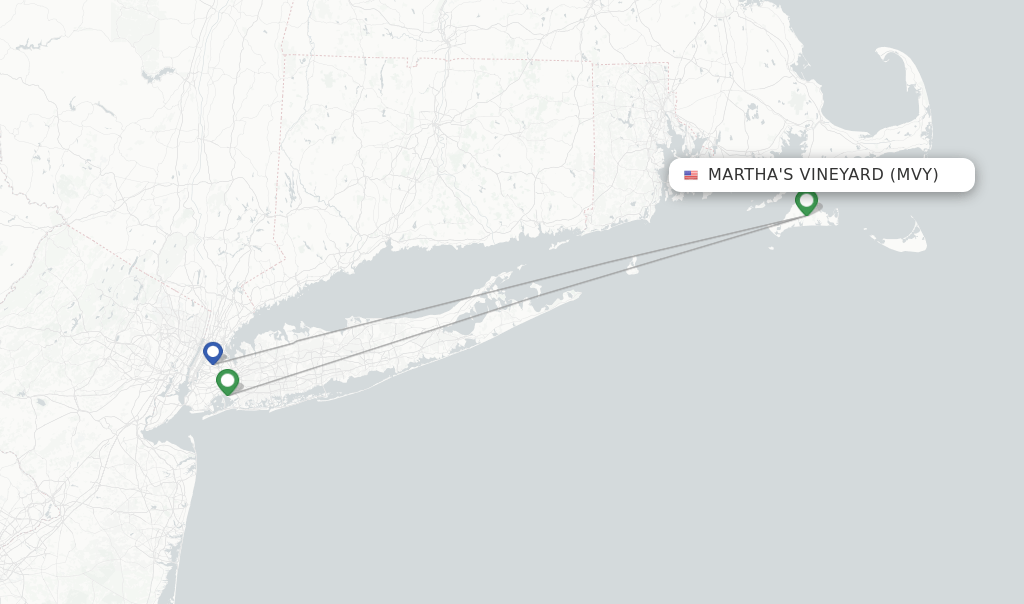 Delta flights from Martha's Vineyard, MVY