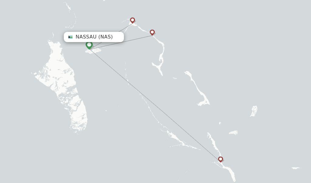 Southern Air Charter flights from Nassau, NAS