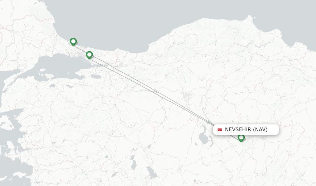 Turkish Airlines flights from Nevsehir, NAV