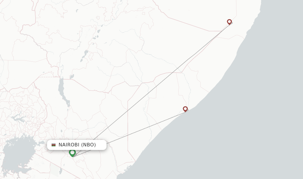 African Express Airways flights from Nairobi, NBO