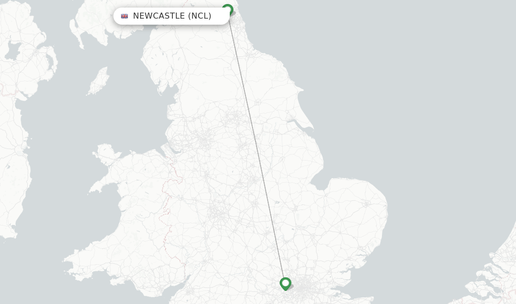 British Airways flights from Newcastle, NCL