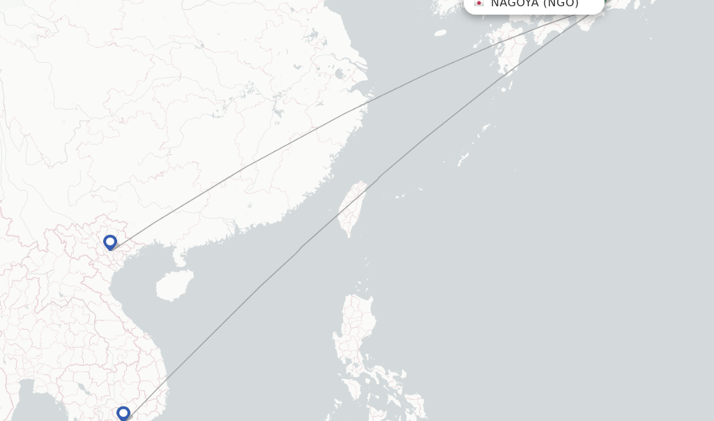 Vietnam Airlines flights from Nagoya, NGO