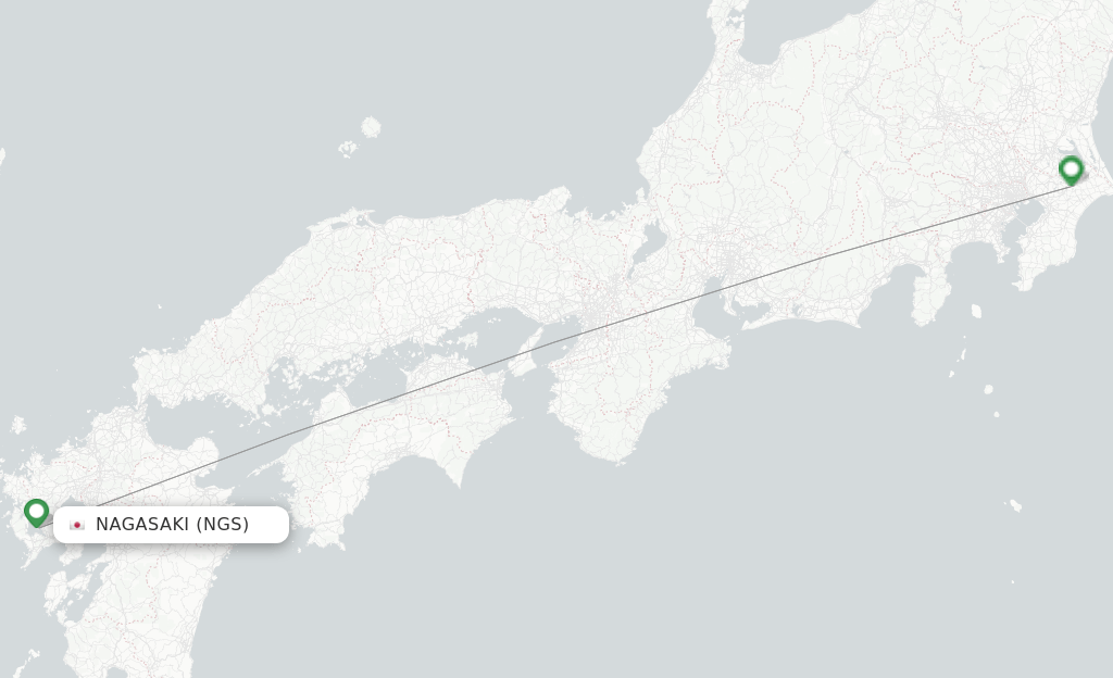 Jetstar Japan flights from Nagasaki, NGS
