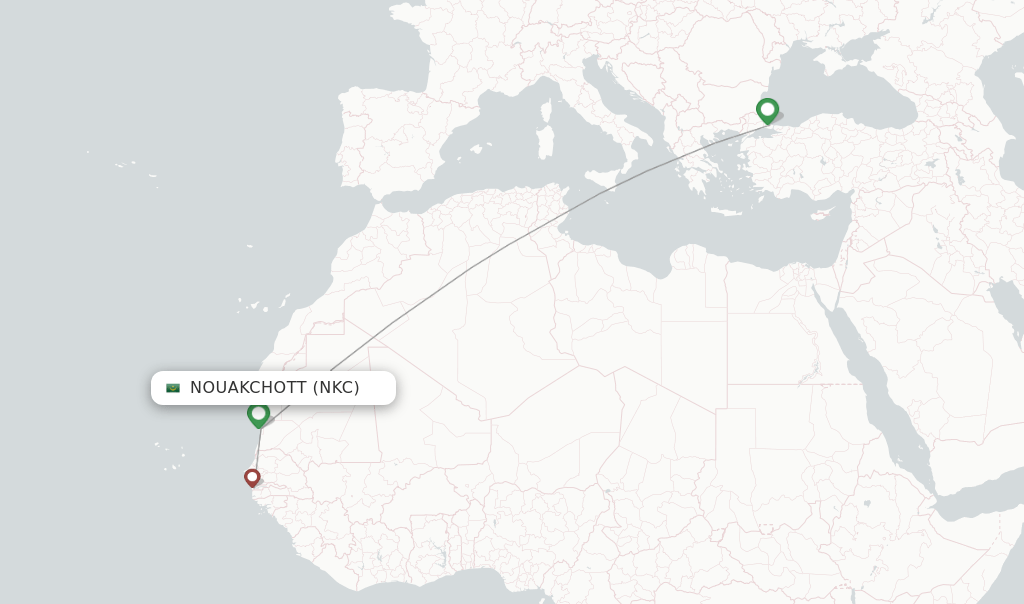 Turkish Airlines flights from Nouakchott, NKC