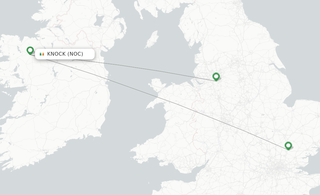 Ryanair UK flights from Knock, NOC