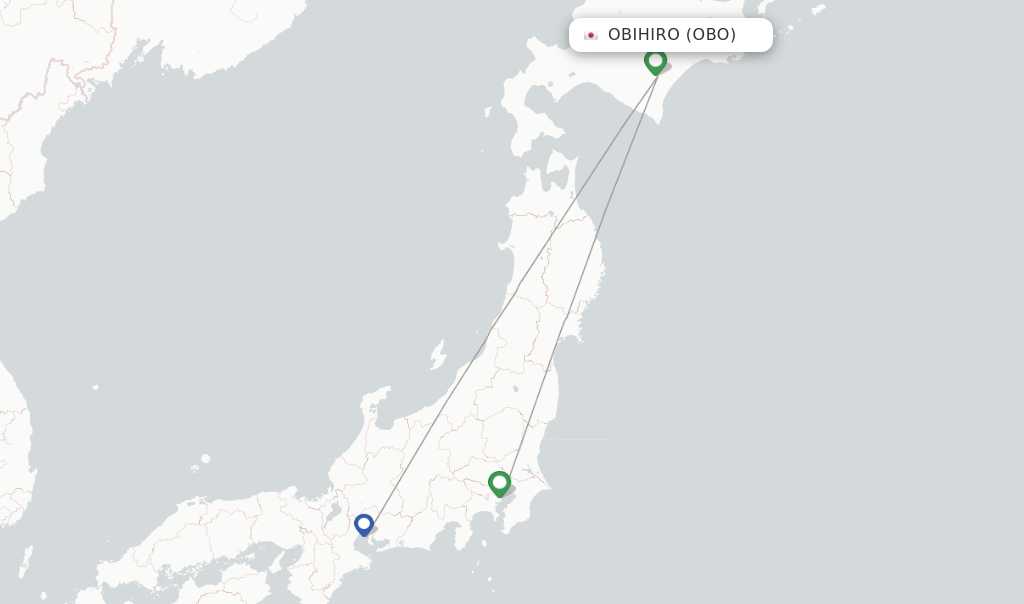 JAL flights from Obihiro, OBO