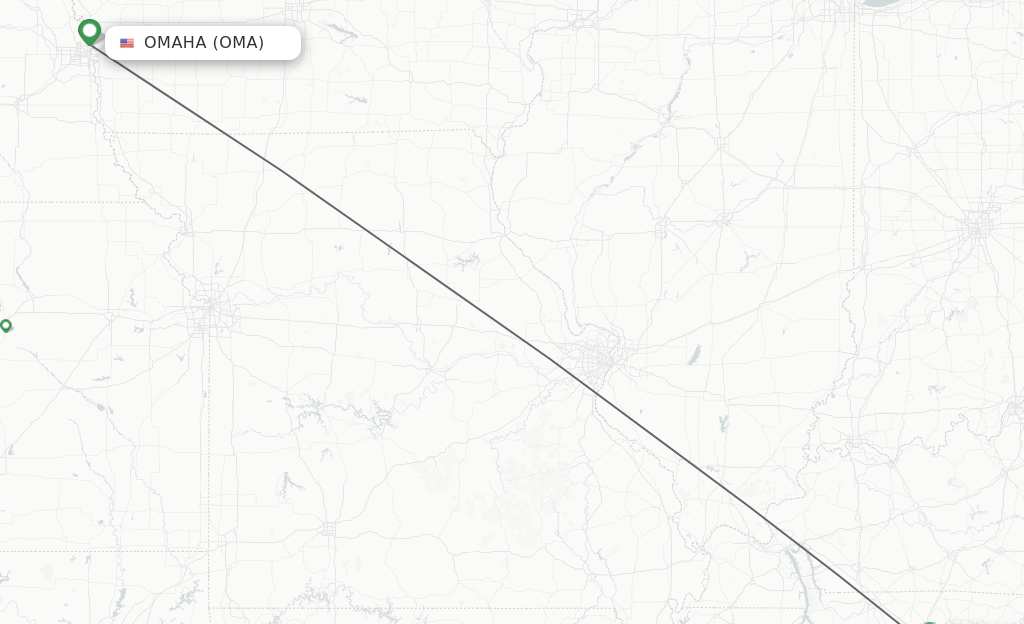 Direct (nonstop) flights from Omaha to Nashville schedules