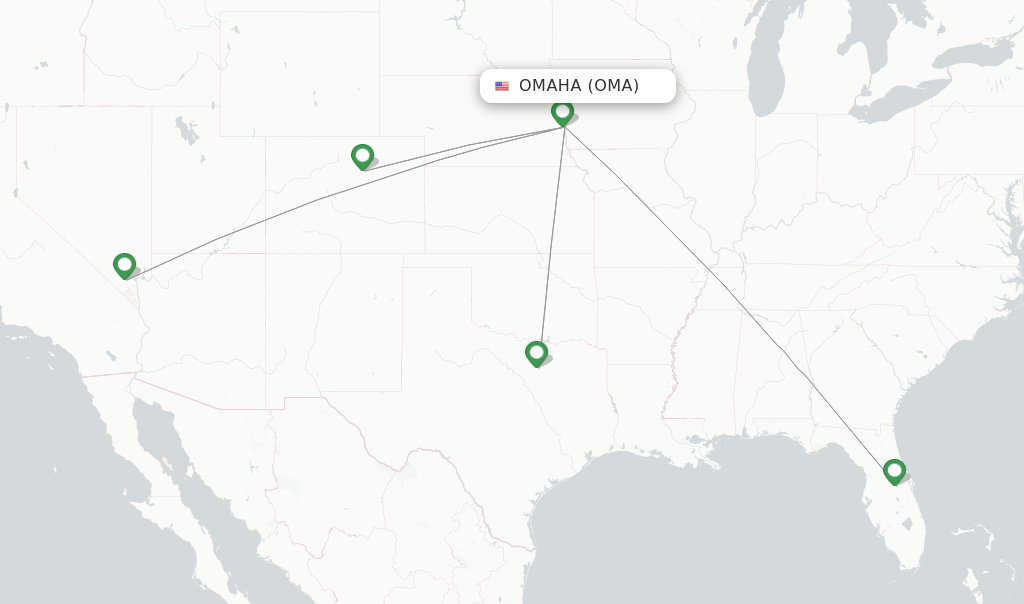 Frontier Airlines flights from Omaha, OMA