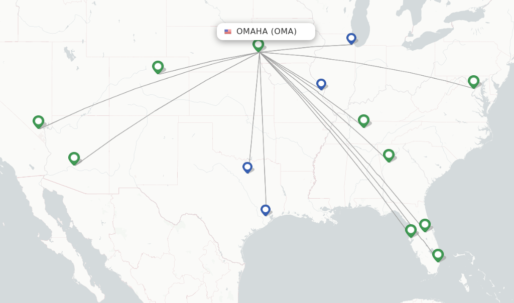 Southwest flights from Omaha, OMA