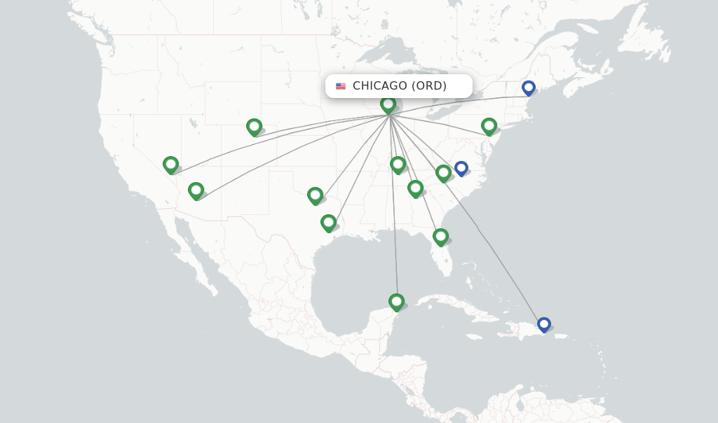Frontier Airlines flights from Chicago, ORD
