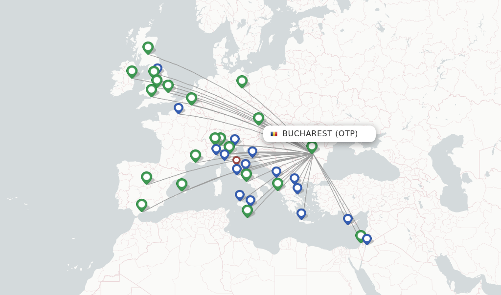 Ryanair flights from Bucharest, OTP