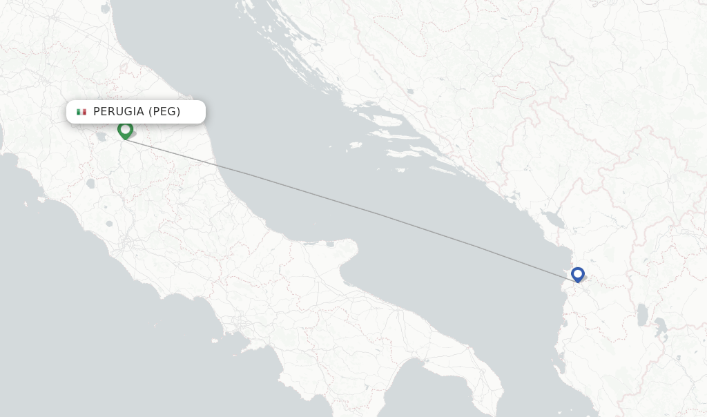Albawings flights from Perugia, PEG