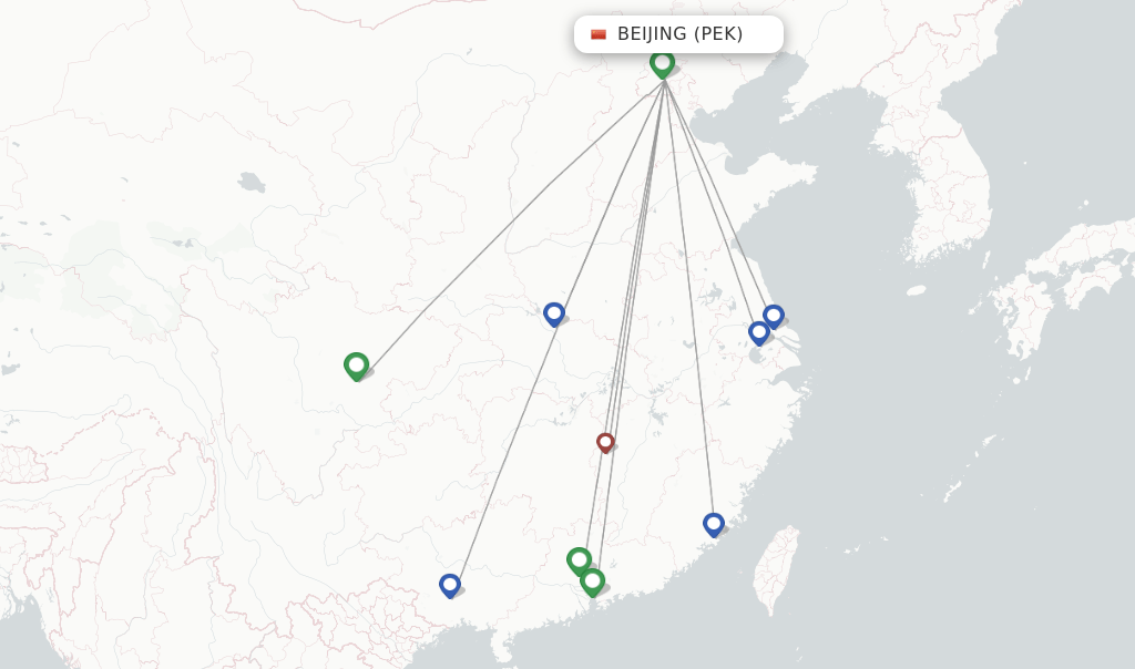 Shenzhen Airlines flights from Beijing, PEK