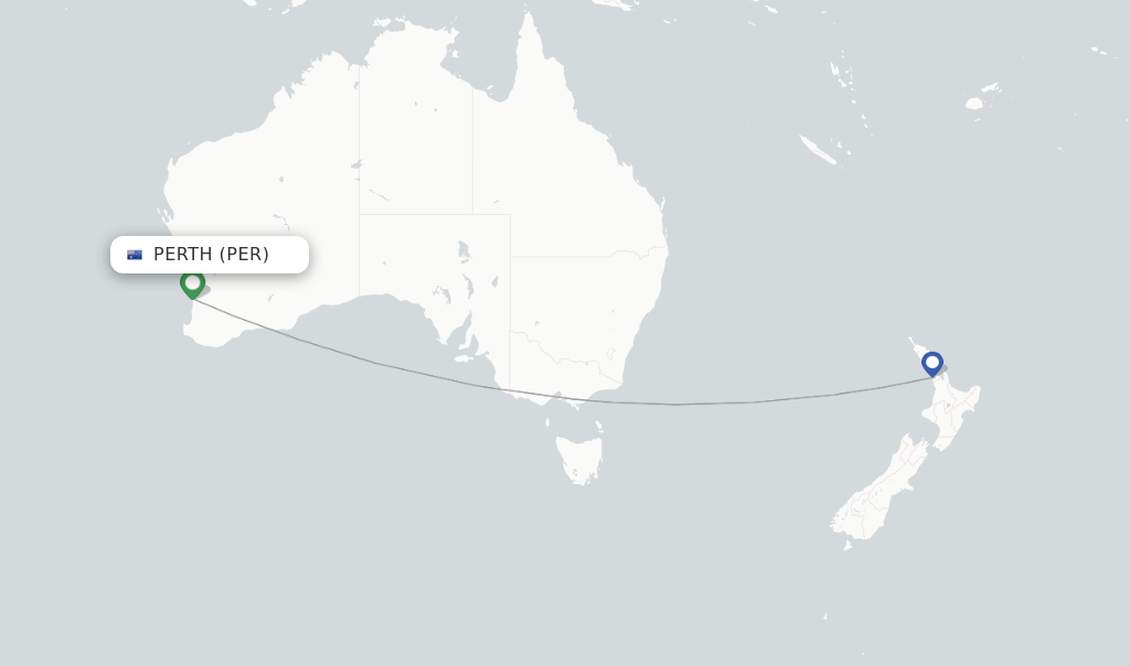 Air New Zealand flights from Perth, PER