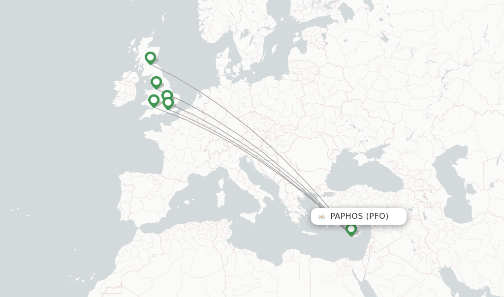 easyJet flights from Paphos, PFO