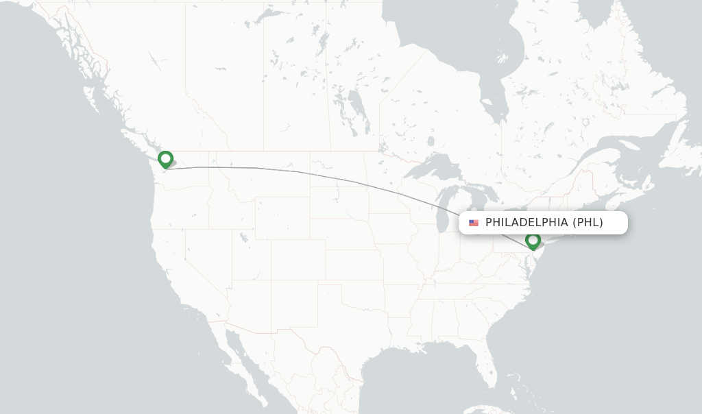 Alaska Airlines flights from Philadelphia, PHL