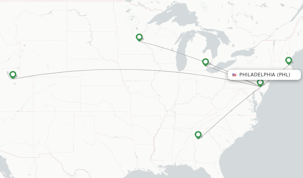 Delta flights from Philadelphia, PHL
