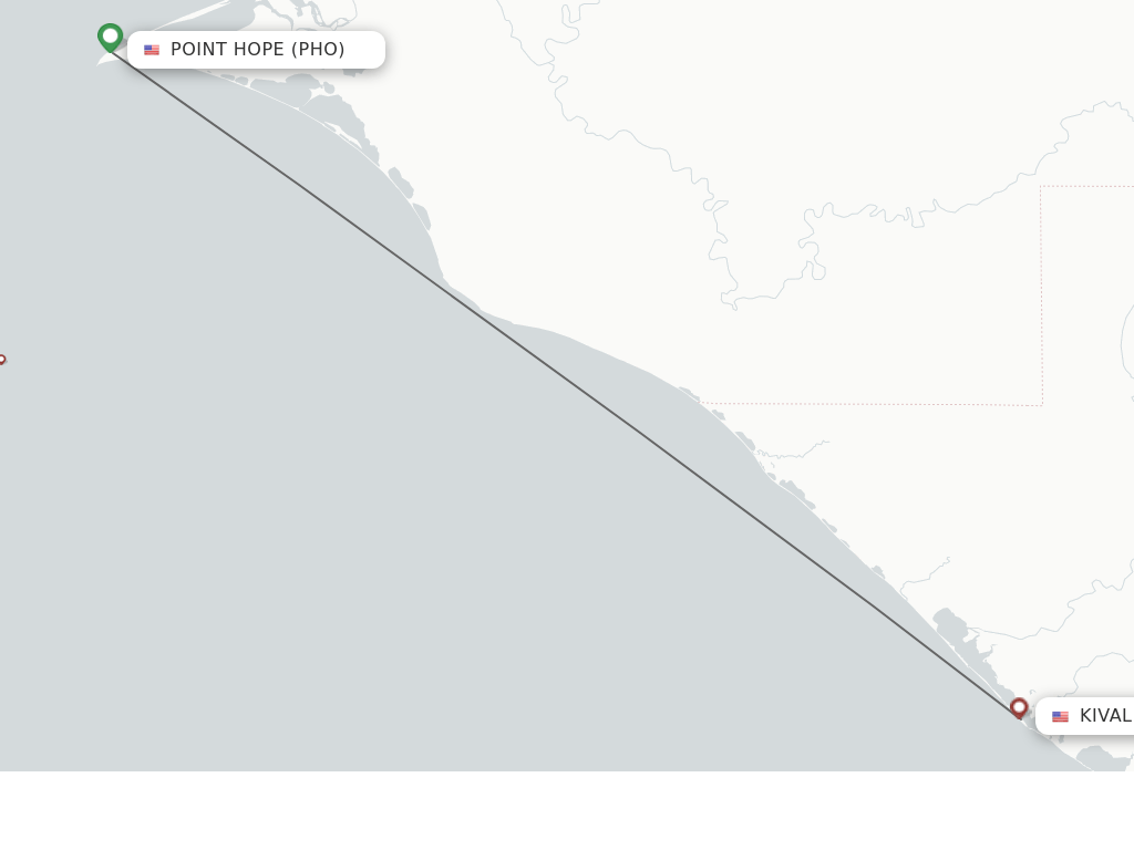 Direct (nonstop) flights from Point Hope to Kivalina schedules