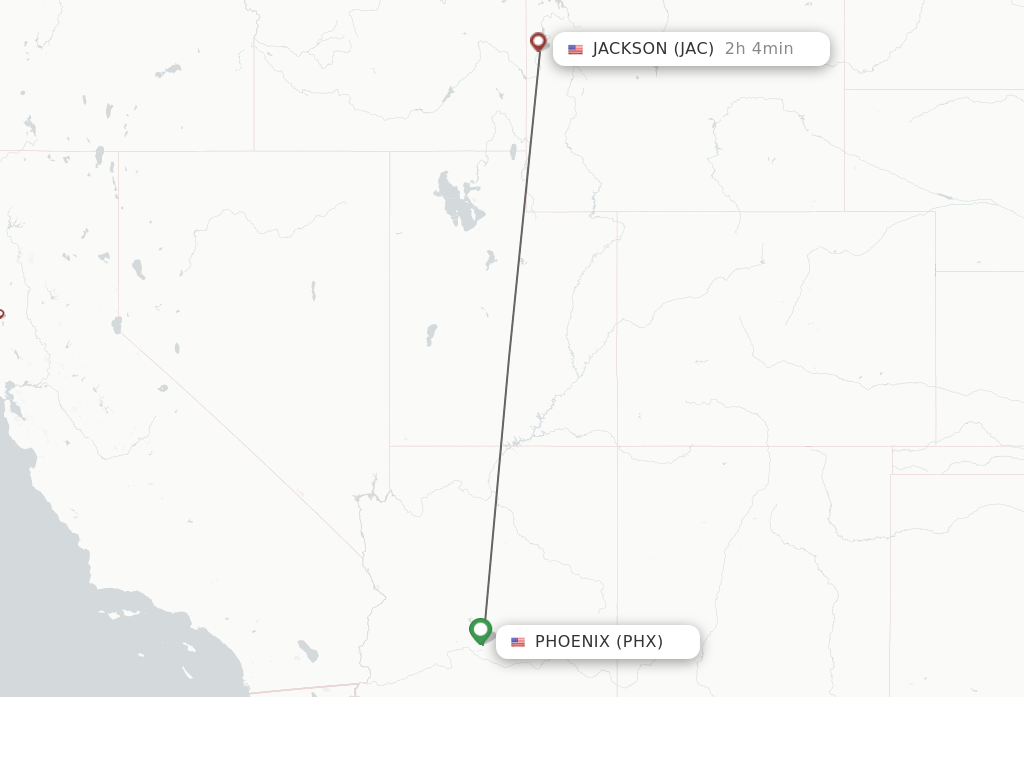 Direct (nonstop) flights from Phoenix to Jackson schedules