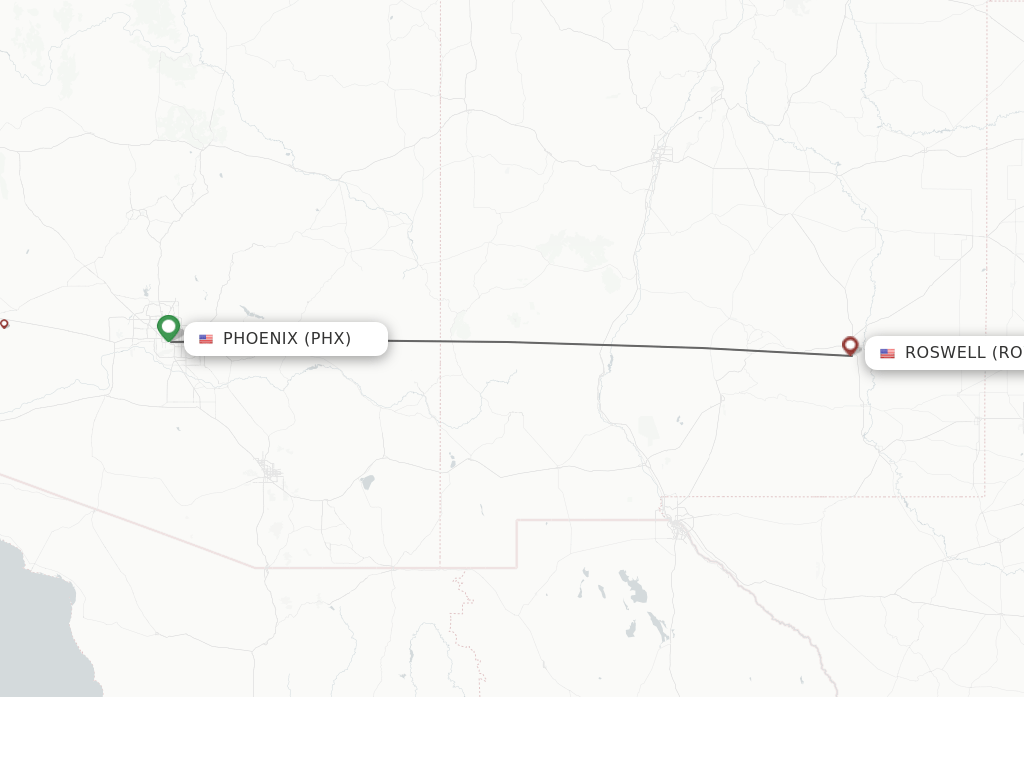 Direct (nonstop) flights from Phoenix to Roswell schedules